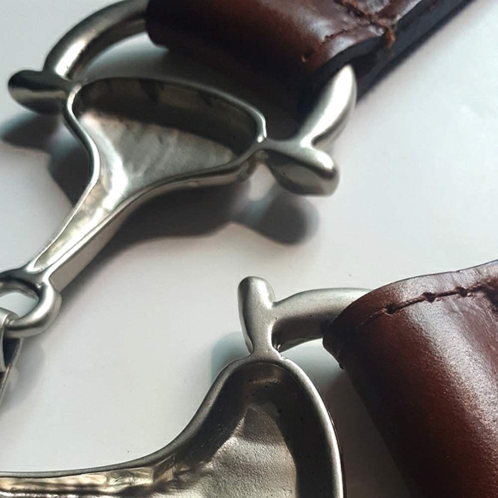 Classic Horse Bit Leather Belt - Picture 8 of 13